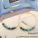 Round Beads Dangle Drop Earrings Wedding Jewelry Geometric Earings