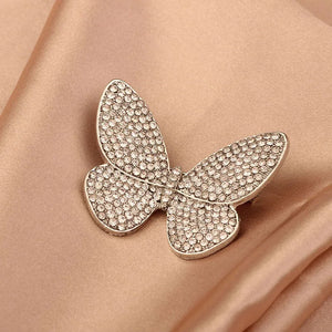 Micro Zircon Butterfly Brooch