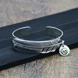 Retro Punk Style Eagle Feather Bracelet Unisex Jewelry