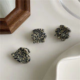 Vintage Leopard Print Acrylic Hair Clip Claw for Women Girls