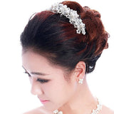 Pearl Crystal Bride Headdress Handmade Wedding Hairband Bridal Jewelry