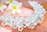Pearl Crystal Bride Headdress Handmade Wedding Hairband Bridal Jewelry