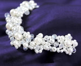 Pearl Crystal Bride Headdress Handmade Wedding Hairband Bridal Jewelry