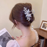 Women Hair Claw Clips Flower Butterfly Tassel Hairpin