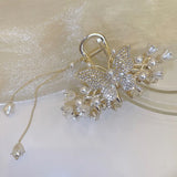 Women Hair Claw Clips Flower Butterfly Tassel Hairpin