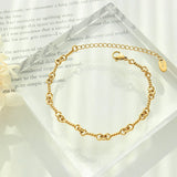 Women's Stainless Steel Necklace Bracelet Set Gift