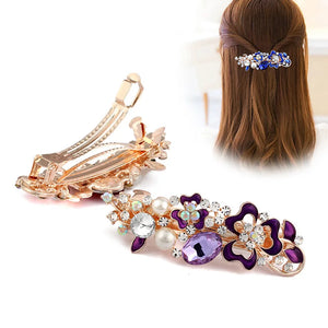 Crystal hair clip Versatile Pan hair clip Women's oil dripping head accessories