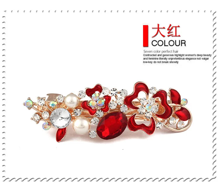 Crystal hair clip Versatile Pan hair clip Women's oil dripping head accessories