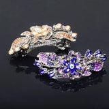 Zircon Hairpin Crystal Flower Spring Clip