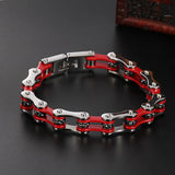 Titanium Steel Motorcycle Bracelet Boys Punk Men's Bracelet