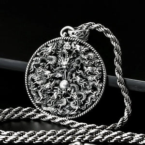 Kowloon Play Bead Pendant Evil Spirit Dragon Necklace