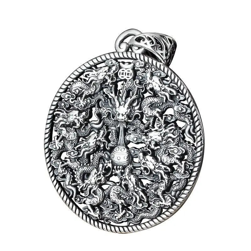 Kowloon Play Bead Pendant Evil Spirit Dragon Necklace