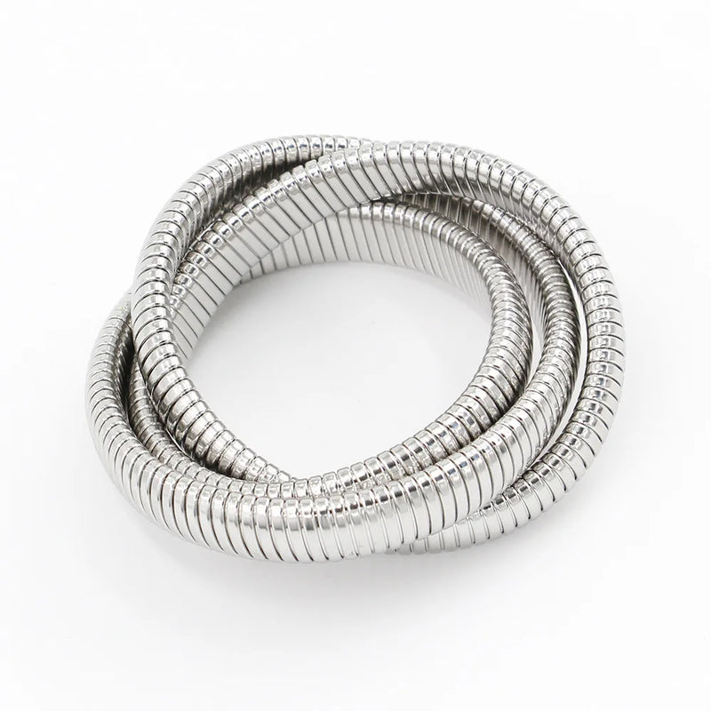 Kpop Elastic Bracelet 316L Stainless Steel Charms Gift