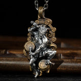 Ksitigarbha Guanyin Pendant Retro Amulet Necklace Jewelry