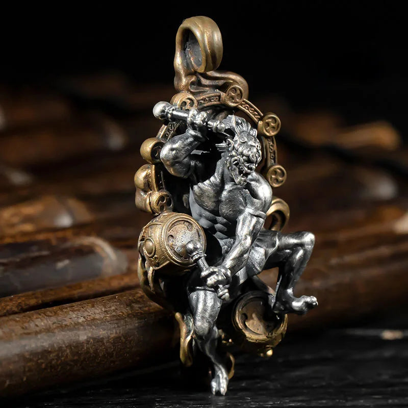 Ksitigarbha Guanyin Pendant Retro Amulet Necklace Jewelry