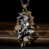 Ksitigarbha Guanyin Pendant Retro Amulet Necklace Jewelry