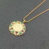 Kurdish Style Pendant Necklace Ottoman Totem Coin Pendant