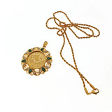 Kurdish Style Pendant Necklace Ottoman Totem Coin Pendant