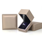 LED Lights Jewelry Box Wedding Ring Storage Case Boxes