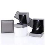 LED Lights Jewelry Box Wedding Ring Storage Case Boxes