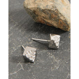 925 Silver Square Stud Earrings Geometric Jewelry Gift