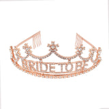 Ladies Bride Rhinestone Hair Band Wedding Headdress Metal Jewelry