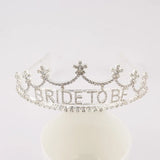 Ladies Bride Rhinestone Hair Band Wedding Headdress Metal Jewelry