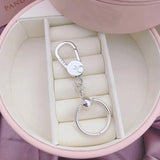 DIY Charm Keychain for Ladies, 925 Sterling Silver Jewelry Making