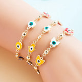 Multicolor Magic Eye Copper Bracelet for Women