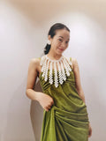 Statement Pearl Necklace Beaded Body Jewelry Women Dress Accessories