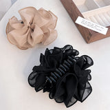 Large Chiffon Hair Bow Claw Clip for Women