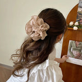 Large Chiffon Hair Bow Claw Clip for Women