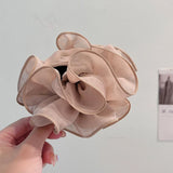 Large Chiffon Hair Bow Claw Clip for Women