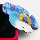 Large Girl Figure Brooches For Women Acrylic Resin Bouquets Pins And Brooches
