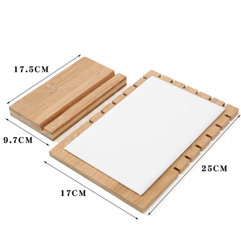 Large Size Wooden Jewelry Display Stand Easel Showcase Holder for Necklace