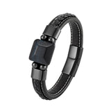 Tiger Eye Stone Men's Bracelet 316L Stainless Steel