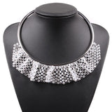 Girls Chain Necklace Crystal Pendant for Women Alloy Metal Jewelry