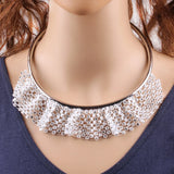 Girls Chain Necklace Crystal Pendant for Women Alloy Metal Jewelry