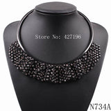 Girls Chain Necklace Crystal Pendant for Women Alloy Metal Jewelry