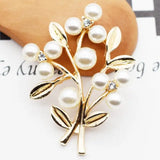 Leaf With Pearl Rhinestone Trees Metal Findings For Jewelry Making