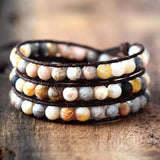 Vintage Wrap Bracelets Boho Multilayer Bracelet Beads Jewelry