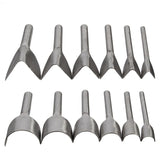 Leather Craft Tools Half Round V Shaped Cutter Punch Hand Tools 6Pcs/set