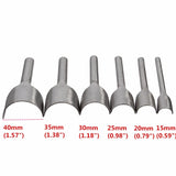 Leather Craft Tools Half Round V Shaped Cutter Punch Hand Tools 6Pcs/set