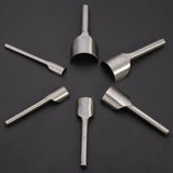 Leather Craft Tools Half Round V Shaped Cutter Punch Hand Tools 6Pcs/set