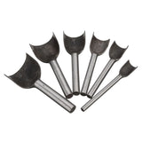 Leather Craft Tools Half Round V Shaped Cutter Punch Hand Tools 6Pcs/set