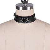 Leather Heart Choker Necklace Gift For Women Collar Choker Jewelry