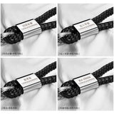 Hand Woven Leather Rope Key Chain with Horseshoe Buckle