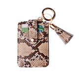 Leopard Snake Kabaw Wallet Tassel Card Bag