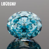 Light Aquamarine Oval CZ for Jewelry Making