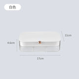 Light Jewelry Storage Box Ring Necklace Multilayer Covered